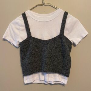 Wool grey tank top